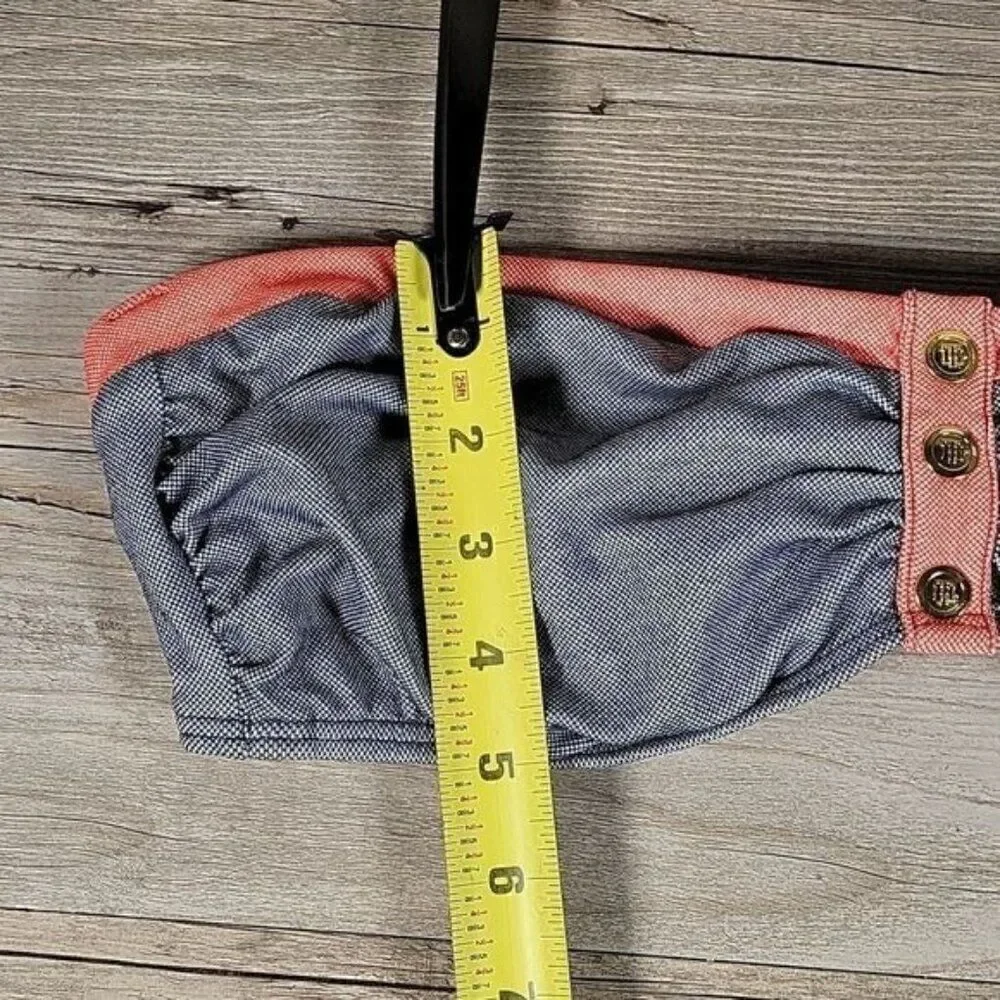 Tommy Hilfiger Bandeau Bikini Top Sz M w/o optional strap